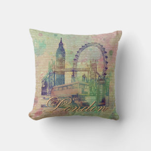 Mooie trendy  London Landmarks Kussen