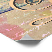 Mooie trendy  London Landmarks Poster (Hoek)