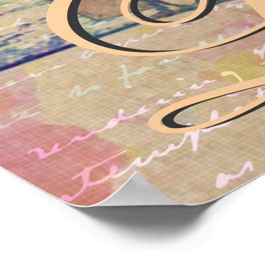 Mooie trendy  London Landmarks Poster (Hoek)