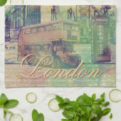 Mooie trendy  London Landmarks Theedoek (Gevouwen)