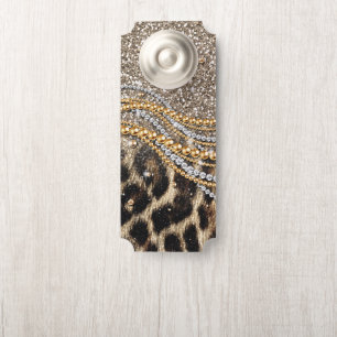 Mooie Trendy Luipaard Nep Dierprint Deurhanger