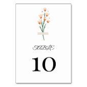 Mooie Trendy Roze Waterverf Wildbloem   Kaart (Voorkant)