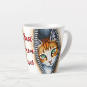 Mooie trendy Schattigee Waterverf Cat Collectie Latte Mok (Rechterhoek)