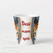 Mooie trendy Schattigee Waterverf Cat Collectie Latte Mok (Voorkant)