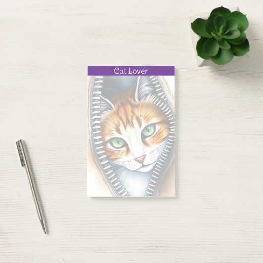 Mooie trendy Schattigee Waterverf Cat Collectie Post-it® Notes (Kantoor)