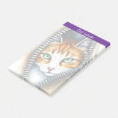 Mooie trendy Schattigee Waterverf Cat Collectie Post-it® Notes (Schuin)
