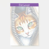 Mooie trendy Schattigee Waterverf Cat Collectie Post-it® Notes (Voorkant)