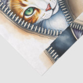 Mooie trendy Schattigee Waterverf Cat Collectie Tissuepapier (Detail)