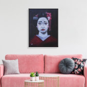 Mooie Treurige Schilderij van Alfred Fox Canvas Afdruk (Insitu (Woonkamer))