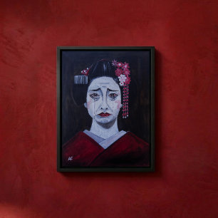 Mooie Treurige Schilderij van Alfred Fox Canvas Afdruk