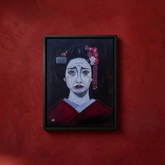 Mooie Treurige Schilderij van Alfred Fox Canvas Afdruk