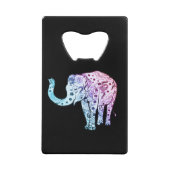Mooie tribale olifant creditkaart flessenopener (Voorkant)