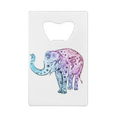 Mooie tribale olifant creditkaart flessenopener (Achterkant)