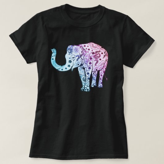 Mooie tribale olifant t-shirt (Design voorkant)