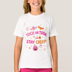 Mooie Trick or Treat Blijf Griezelig Halloween GT- T-shirt