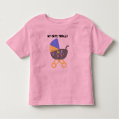 Mooie trolley peuter T-shirt roze (Voorkant)