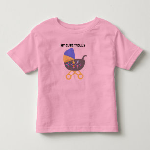 Mooie trolley peuter T-shirt roze