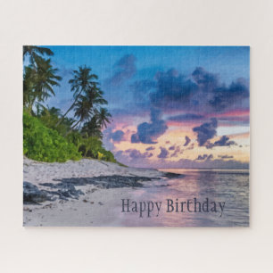 Mooie 'Tropical Beach Ocean Vacation Birthday' Legpuzzel