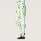 Mooie tropische ananaspatroon leggings (Links)