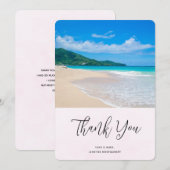 Mooie Tropische bestemmingsband Dank u wel Bedankkaart (Voorkant / Achterkant)