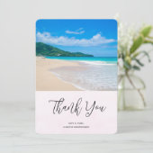 Mooie Tropische bestemmingsband Dank u wel Bedankkaart (Staand voorkant)