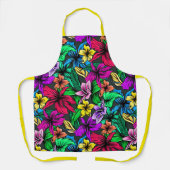 Mooie Tropische bloemen Schort (Voorkant)