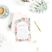 Mooie Tropische Bloemige Groene Planten | Monogram Post-it® Notes