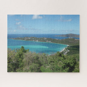 Mooie tropische Caribische strandparadijs foto Legpuzzel