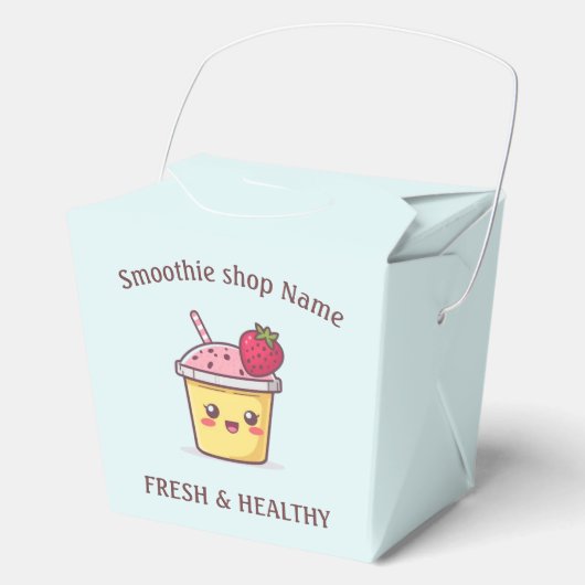 Mooie Tropische Fruit Smoothies Fruit Keuken winke Bedankdoosjes (Voorkant)