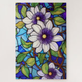 Mooie Tropische gebrandschilderd glas kunst puzzel Legpuzzel (Verticaal)