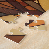 Mooie Tropische gebrandschilderd glas kunst puzzel Legpuzzel (Zijkant)