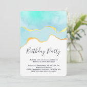 Mooie Tropische Groene met gouden Grens Dag Kaart (Staand voorkant)