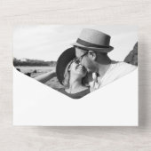 Mooie Tropische Hibiscus bruiloft uitnodiging (Achterkant)