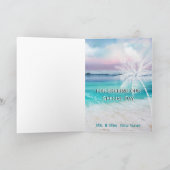 MOOIE TROPISCHE OCEAAN ZONSONDERGANG Dank U Bedankkaart (Binnen)