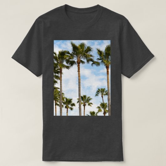 Mooie Tropische palmbomen T-shirt (Design voorkant)