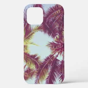 Mooie tropische palmboom rond de zee ocea iPhone 12 hoesje