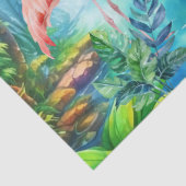 Mooie tropische roze flamingo's decoupage tissuepapier (Detail)