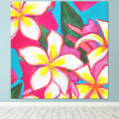 Mooie tropische schilderkunst met schilderkunst canvas afdruk (Insitu (Houten vloer))