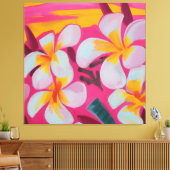 Mooie tropische schilderkunst met schilderkunst canvas afdruk (Insitu (Woonkamer))