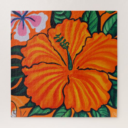 Mooie tropische schilderkunst met schilderkunst legpuzzel (Verticaal)