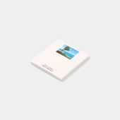 Mooie tropische strand briesende palmboom post-it® notes (Schuin)