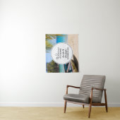 Mooie Tropische Strand Bruiloft Welkom Wandkleed (In situ)