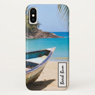 Mooie Tropische strand met een roeiboot Case-Mate iPhone Case