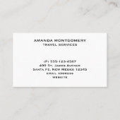 Mooie Tropische strand met een roeiboot Visitekaartje (Achterkant)