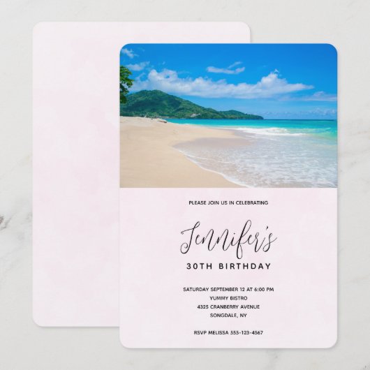 Mooie Tropische straten stranddag Kaart (Voorkant / Achterkant)