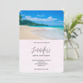 Mooie Tropische straten stranddag Kaart (Staand voorkant)