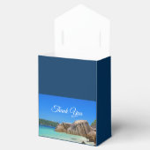 Mooie Tropische Zee Rocky Coastline Bedankdoosjes (Geopend)