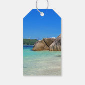 Mooie Tropische Zee Rocky Coastline Cadeaulabel (Achterkant)