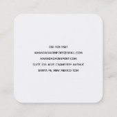 Mooie Tropische Zee Rocky Coastline Vierkante Visitekaartje (Achterkant)