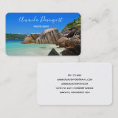 Mooie Tropische Zee Rocky Coastline Visitekaartje (Voorkant / Achterkant)